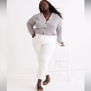 NWT Madewell The Curvy Perfect Vintage Jean in Tile White size 20W